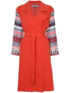 Han Ahn Soon Belted Asymmetric Coat - Brown