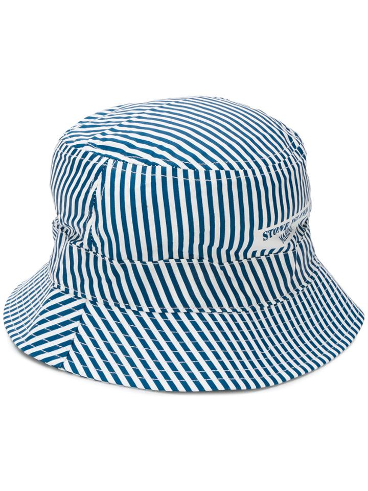 Stone Island Striped Sun Hat - Blue
