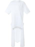 Esteban Cortazar 'poet' T-shirt Dress, Women's, Size: 42, White, Cotton/polyimide