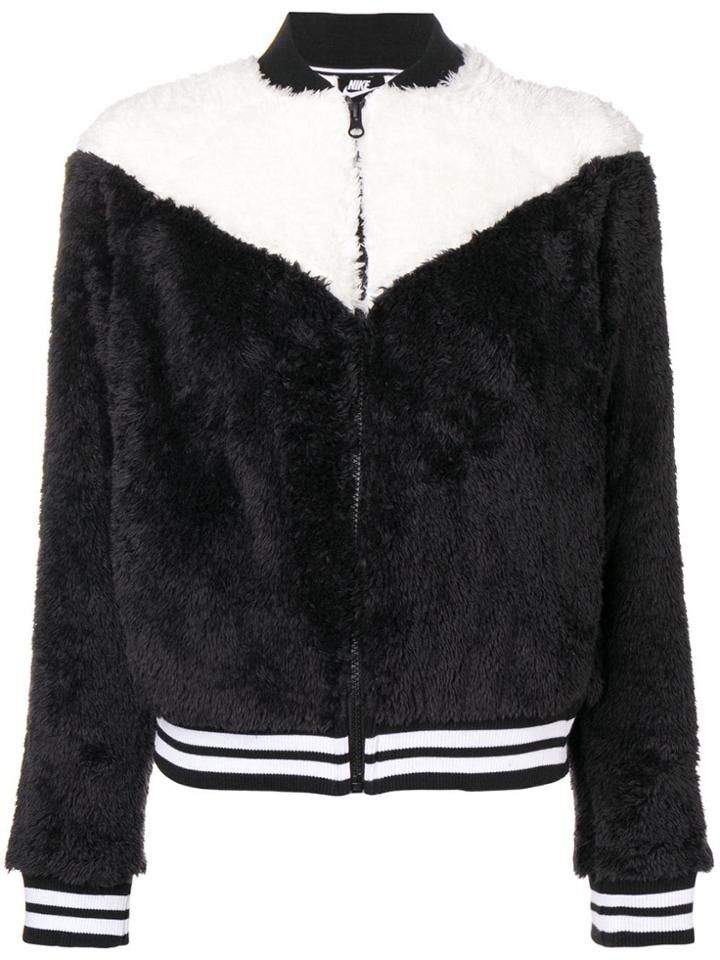 Nike Contrast Zipped Sweatshirt - Black