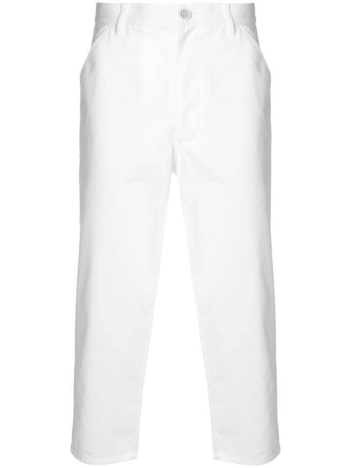 Comme Des Garçons Shirt Cropped Trousers - White