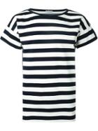 Moncler Striped T-shirt, Men's, Size: M, Blue, Cotton/polyester