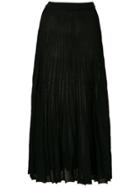 Nk Lurex Knit Long Skirt - Black