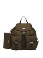 Prada Multipocket Backpack - Green