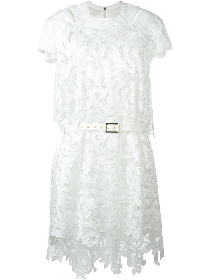 Sacai 'lily' Lace Belted Dress