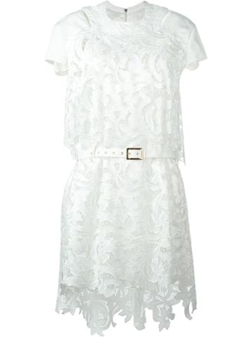Sacai 'lily' Lace Belted Dress