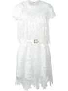 Sacai 'lily' Lace Belted Dress