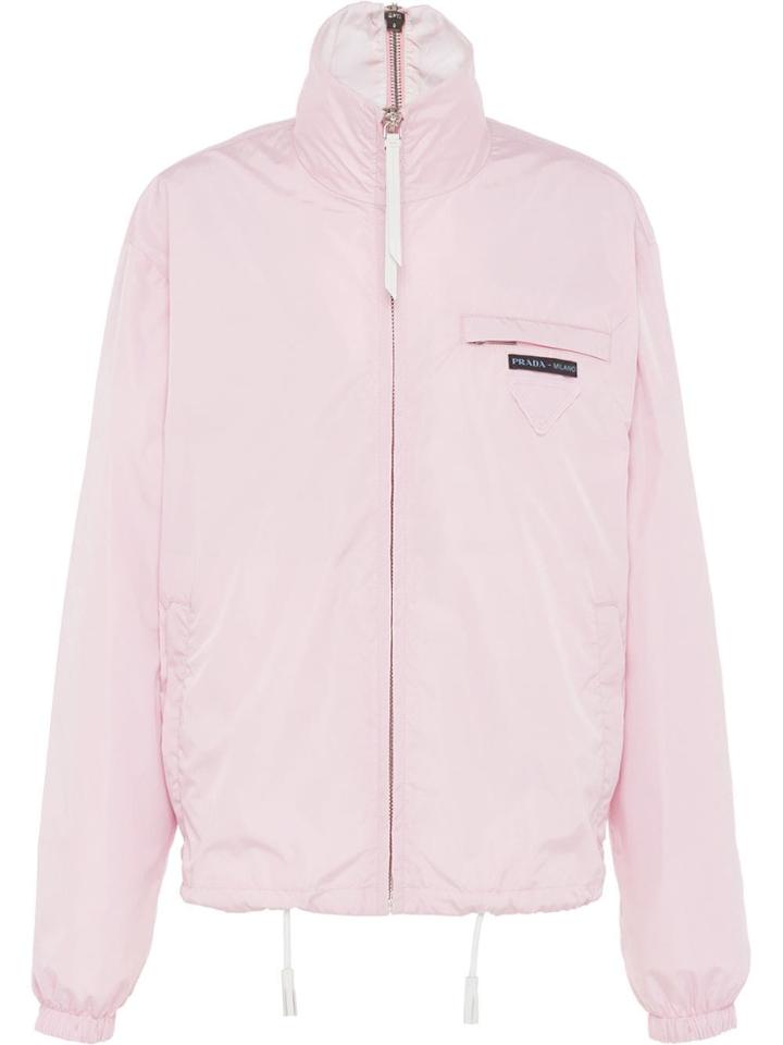 Prada Zipped Boxy Jacket - Pink