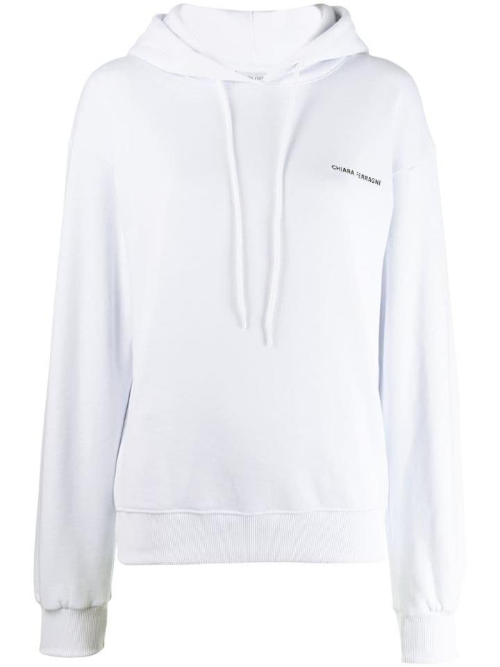 Chiara Ferragni Logo Hoody - White