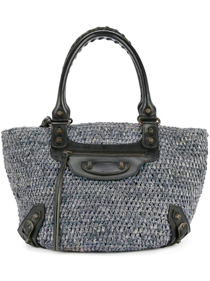 Balenciaga Vintage Classic Panier Basket Bag - Blue