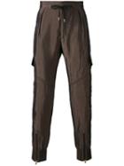 Paul Smith - Elasticated Zipped Cuffs Trousers - Men - Polyamide/cupro - 32, Green, Polyamide/cupro