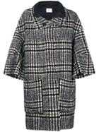 Dorothee Schumacher Plaid Oversized Coat - Black