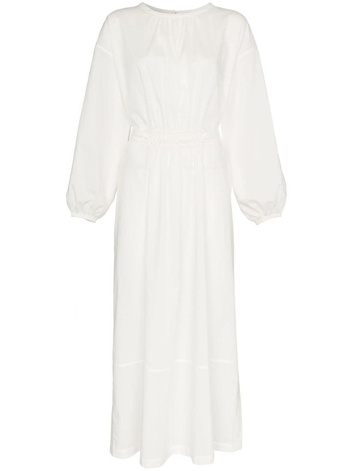 Matteau Mattu Long Sleeve Split Drs Rvsbl Ela Ws - White