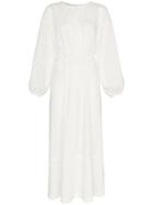 Matteau Mattu Long Sleeve Split Drs Rvsbl Ela Ws - White