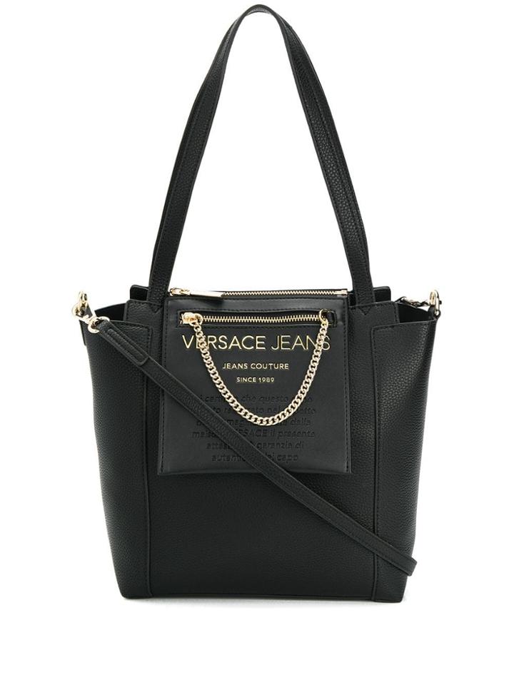 Versace Jeans Logo Shopper Tote - Black