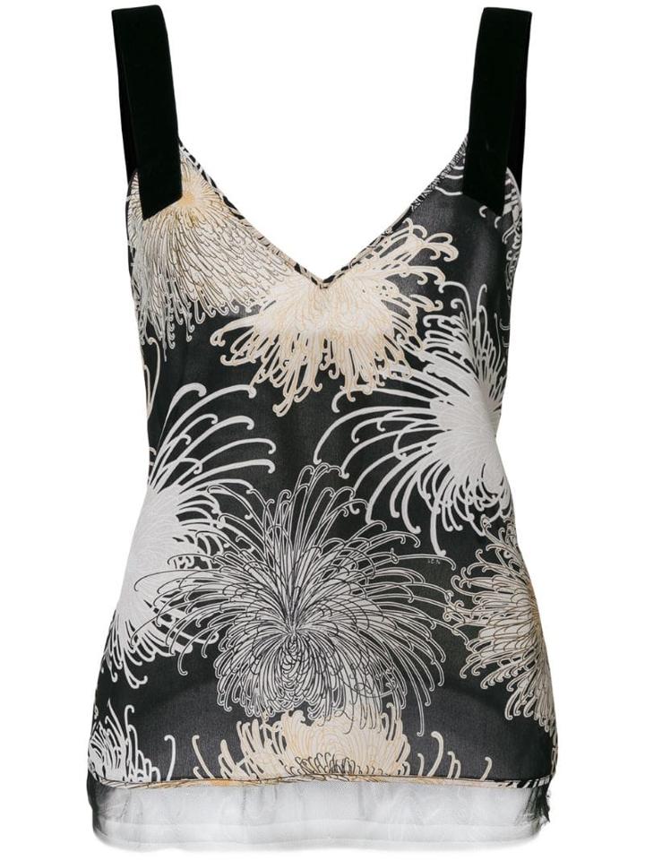 Nº21 Deep-v Printed Blouse - Multicolour