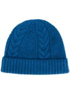 N.peal Cable Knit Hat - Blue