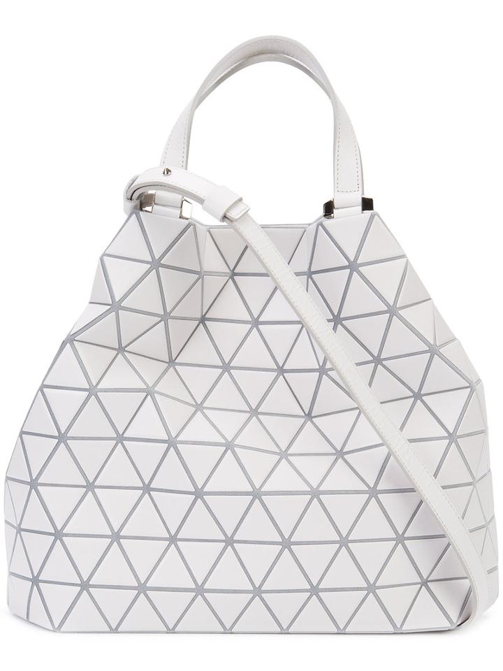 Bao Bao Issey Miyake - Crystal Matte Tote - Women - Calf Leather/polyester/polyurethane/brass - One Size, Grey, Calf Leather/polyester/polyurethane/brass
