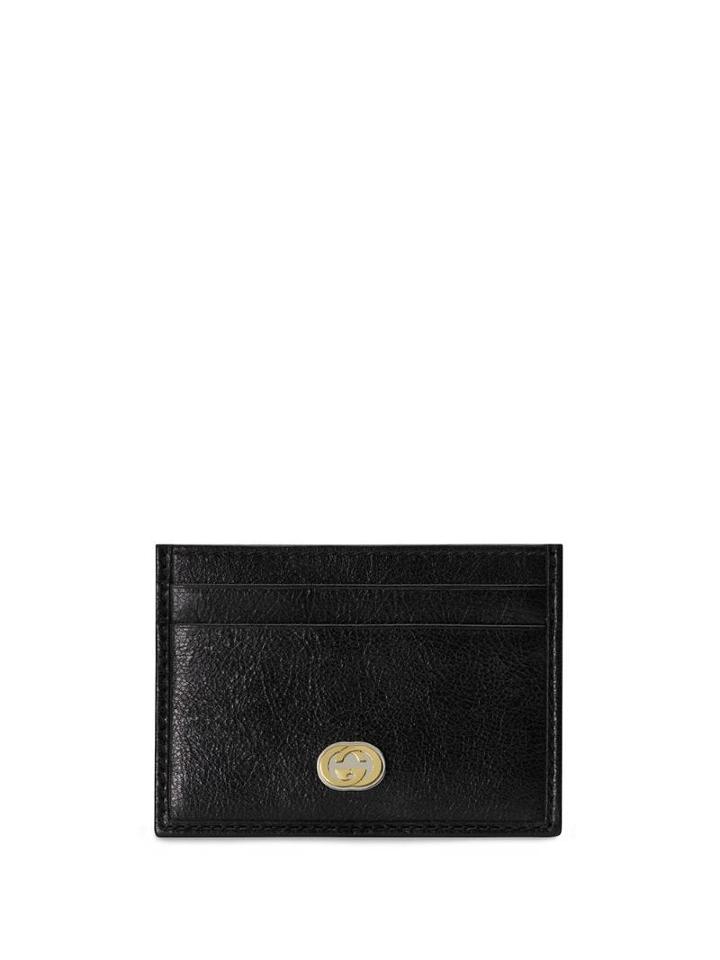 Gucci Logo Card Holder - Black