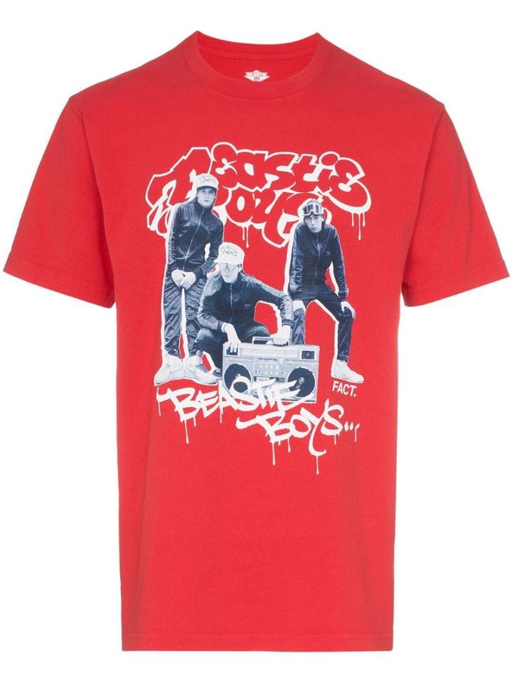 Fact X Beastie Boys Graffiti Photo Print T-shirt - Red