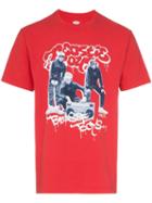 Fact X Beastie Boys Graffiti Photo Print T-shirt - Red