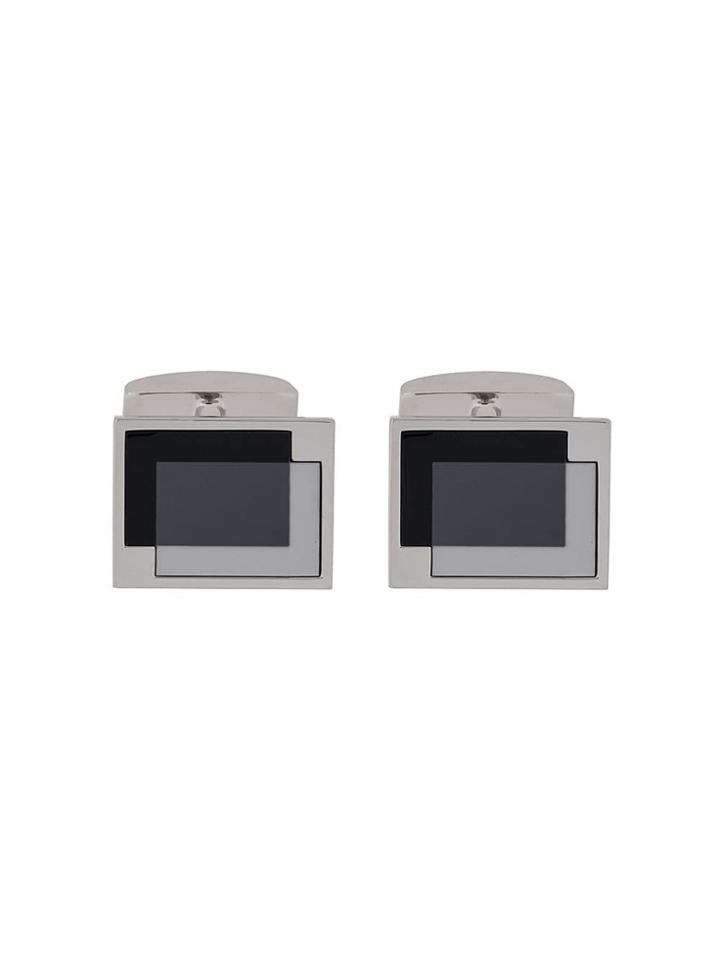 Boss Hugo Boss Enamelled Cufflinks - Grey
