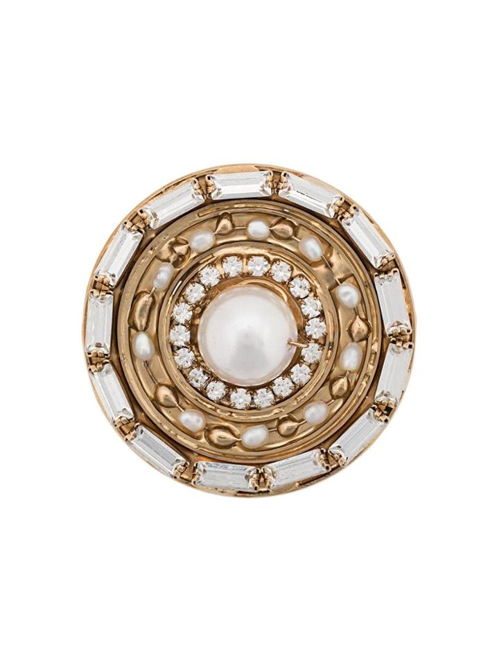 Rosantica Cristallo Brooch - Gold