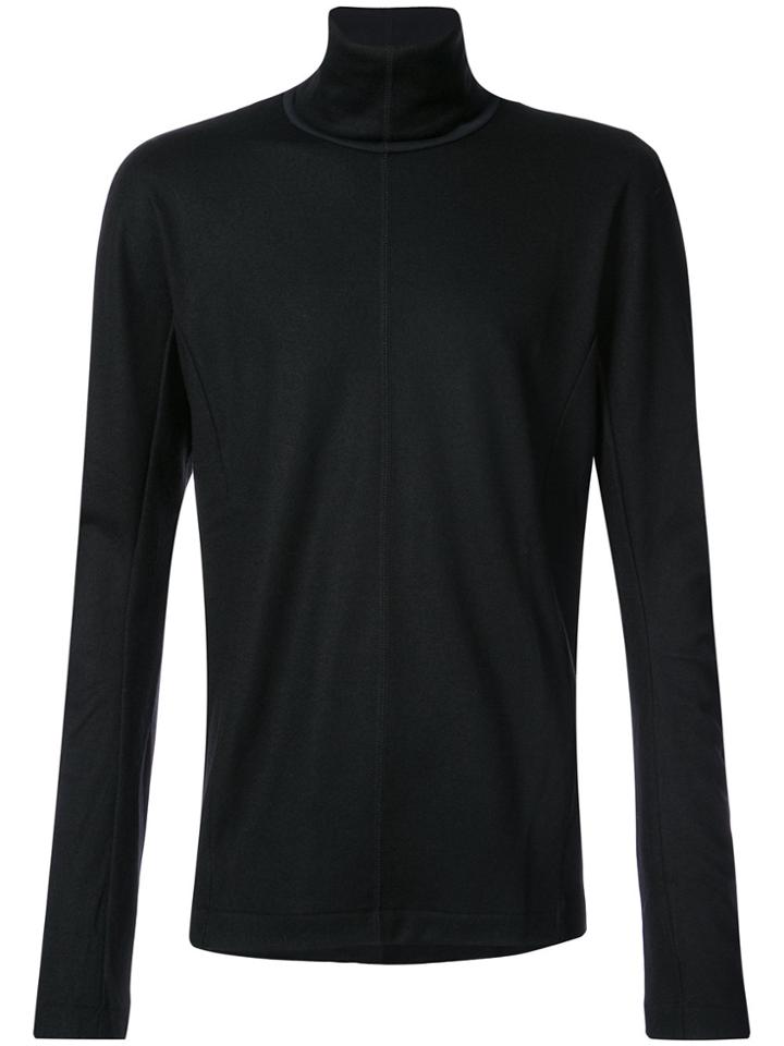 Individual Sentiments Seam Detail Roll-neck Jumper - Black