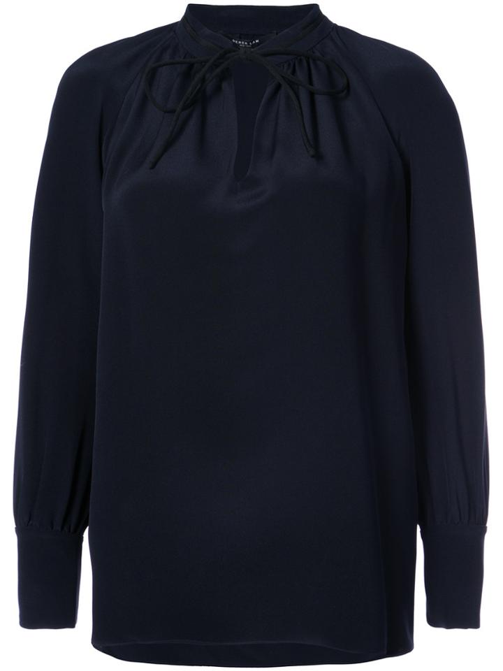 Derek Lam Sonia Long Sleeve Blouse - Blue