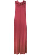 Rick Owens Lilies Cowl-neck And Back Dress, Women's, Size: 42, Red, Viscose/cotton/polyamide