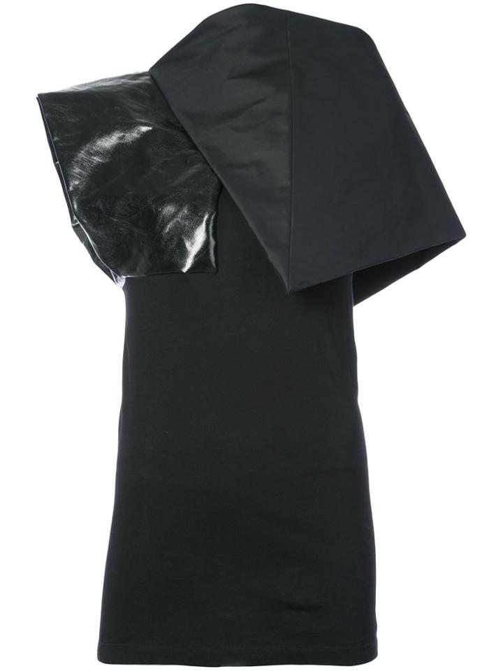 Rick Owens Panelled Jersey Top - Black