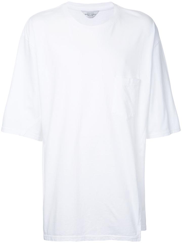 Unused - Side Slit T-shirt - Men - Cotton - 4, White, Cotton