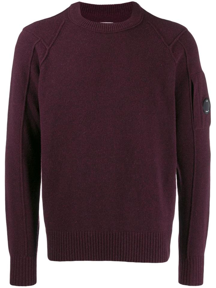 Cp Company Sleeve Pocket Jumper - Purple