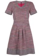 Chanel Vintage Tweed Short-sleeved Dress - Red