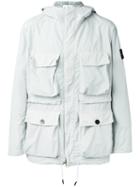 Stone Island - Hooded Military Jacket - Men - Polyester/polyimide - Xl, Blue, Polyester/polyimide