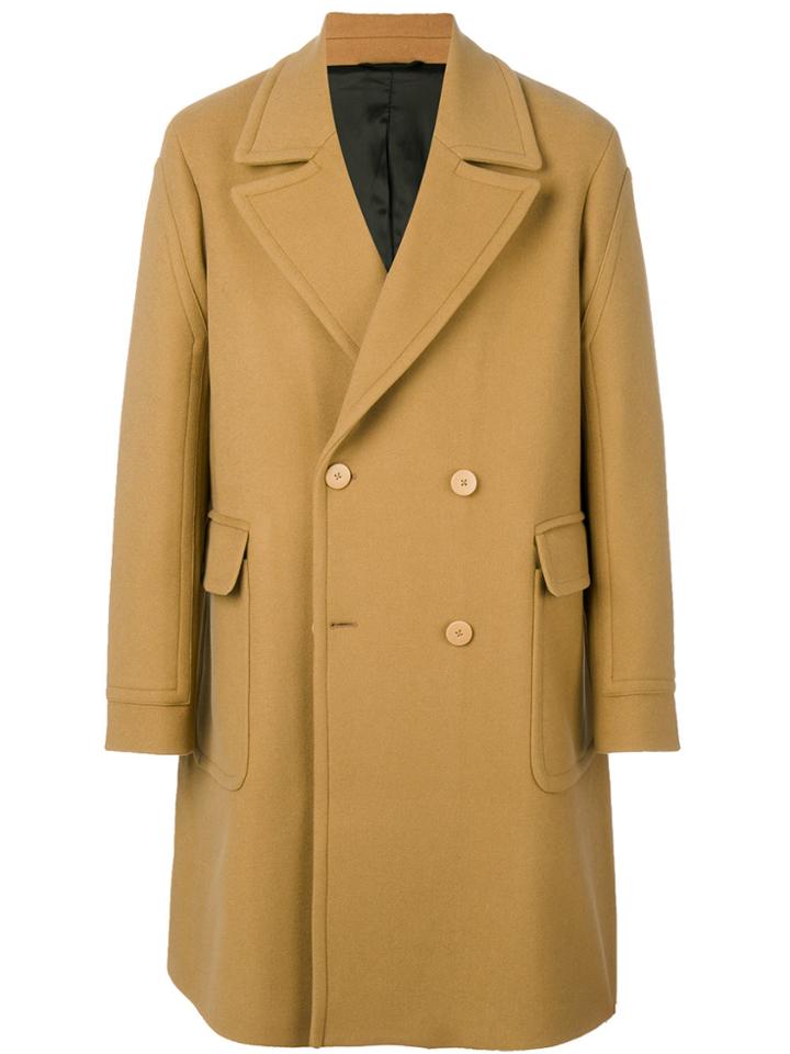 Stella Mccartney Double Breasted Coat - Nude & Neutrals