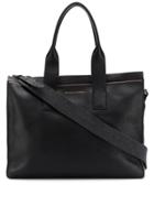 Brunello Cucinelli Large Pebbled Leather Tote - Black