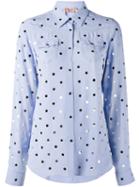 No21 Polka Dot Shirt, Women's, Size: 42, Pink/purple, Acetate/silk