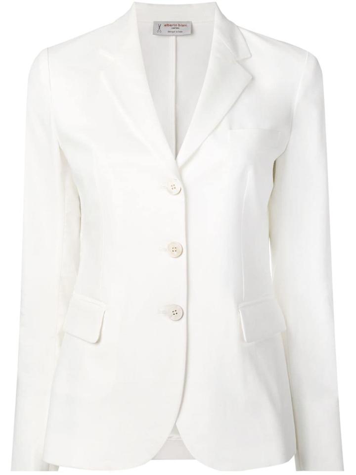 Alberto Biani Slim-fit Blazer - White