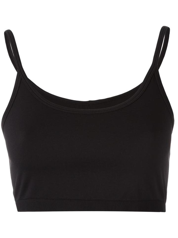 Helmut Lang Seamless Crop Top, Women's, Size: Large, Black, Nylon/spandex/elastane