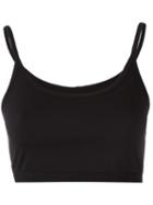 Helmut Lang Seamless Crop Top, Women's, Size: Large, Black, Nylon/spandex/elastane