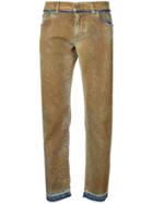 Dolce & Gabbana Tie Die Slim Fit Jeans - Brown
