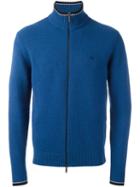 Etro Zip Cardigan, Men's, Size: Medium, Blue, Wool