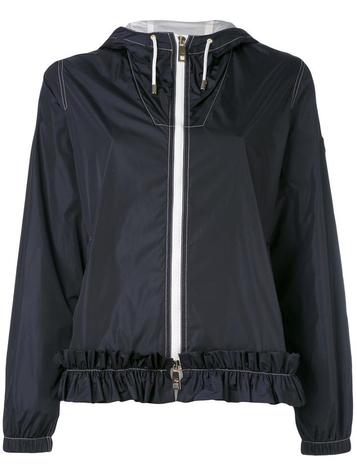 Fay - Hooded Bomber Jacket - Women - Polyamide - Xl, Blue, Polyamide