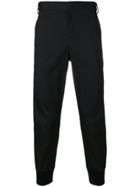 Neil Barrett High Waisted Tapered Trousers - Black
