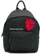 Dsquared2 Heart Patch Backpack - Black