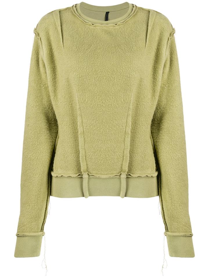 Unravel Project Reverse-effect Sweatshirt - Green