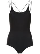 Reinaldo Lourenço Spaghetti Straps Bodysuit - Black