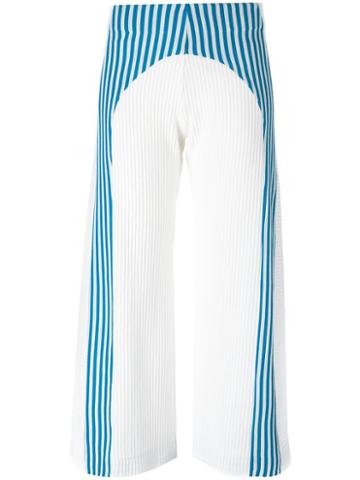 Richard Malone Curve Seam Trousers, Women's, Size: Medium, White, Acrylic