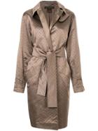 Louis Vuitton Pre-owned Jacquard Monogram Coat - Brown